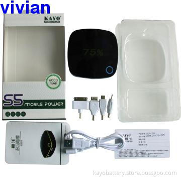 Portable power case with 9000mAh 1A
